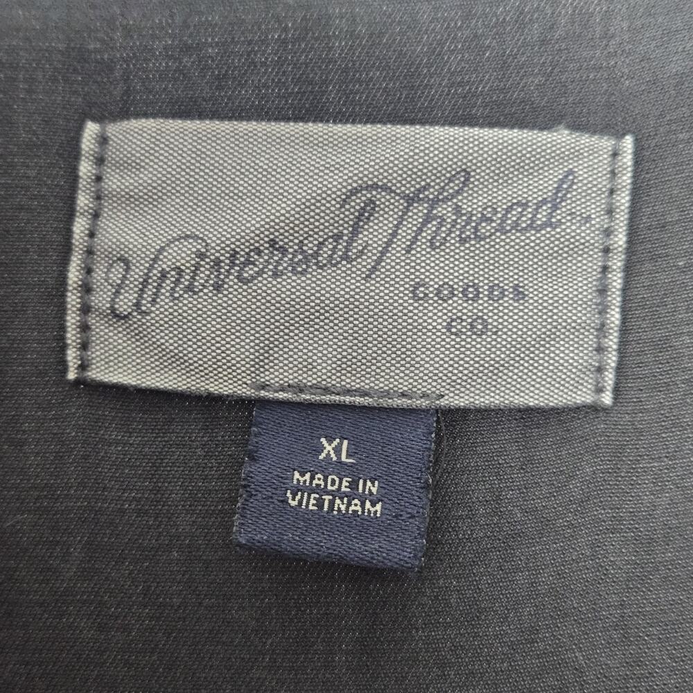 Universal Thread Shirt Dress XL Pockets Charcoal Black Shift Knee Length Lyocell - Picture 2 of 10